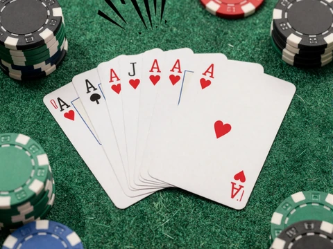 Power Blackjack Live-Tisch Thumbnail mit gr&uuml;nem Filz und Karten